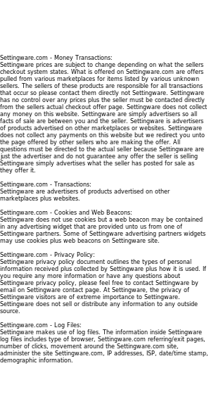 settingware privacy