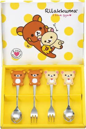 12471 タ マ ハ シ Tamahashi Rk-28 Rilakkuma Spoon And Fork 4 Pc 4pc