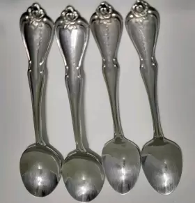 1881 Rogers 2426 Spoons Arbor Rose Stainless Steel Replacement 4 Pc 2 Tsp Tbsp/soup