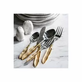 43017 A&b Home Enchanted Silver And Gold Flatware Set Of 5 #3