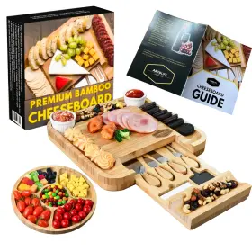Abcdlife 198168666210 Charcuterie Board Cheese Set Portable Serving Platter For Meat