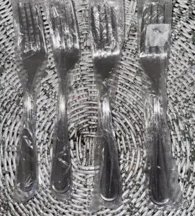 Acopa Edgeworth 400013453280 4 8 Inch 18/8 Stainless Steel Heavy Weight Solid Forks Flatware