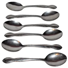 Adc8 Adcraft 6 Concord Stainless Steel Flatware Solid Serving Spoons 8 1/4 Inch