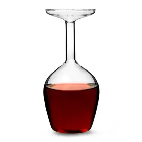 2673425 Addcore Upside Down Wine Glass 13.2oz / 375ml - Novelty Gift
