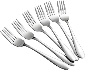 Aebekier 313110310397 Aebeky 12-piece Stainless Steel Dessert Forks Salad Set 6.7-inch