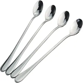 Aisibo 726084137929 8 Inch Long Handle Spoon Iced Tea Spoons 4pcs Coffee Premium Stainless S