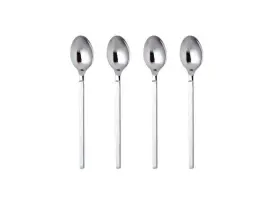 Alessi 003299398768 4 Set Dry Mocha Coffee Spoon Of Silver