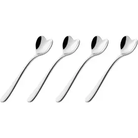 Alessi 735533524975 Sug.sp.set Il Caffeftalessi 4 Piece Spoon Set Silver