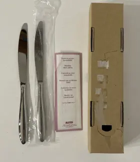 Sg38 Alessi Sg38/3 - Mami Knife Set Of 2 Inox 18/10 New With Box