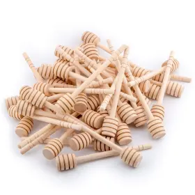 B07kzqg6x9 Alytimes 100-pack 6 Inch Wooden Honey Dipper Sticks - Portable Jam And Wand For Jars