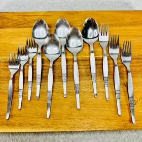 Afs13 Amefa 11 Pcs Dinner Salad Fork Soup Spoon Stainless Steel Flatware Holland