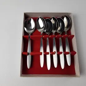Afs7 Amefa Holland Stainless Flatware Silverware Oval Teaspoons Set #2