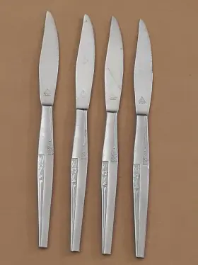 Aef3 Amere By Stainless Steel Dinner Knife Lot Flatware Silverware Japan Mcm