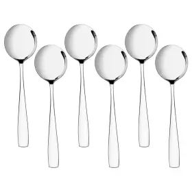 8541930581 Anbers Stainless Steel Round Soup Spoons 12 Pieces Bouillon Spoon