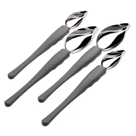 Angoily 031477198420 4pcs Stainless Steel Decorating Spoons Set Chocolate Filter Diy Cake Plating