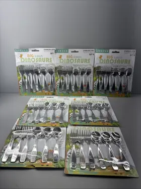 Annova 971844220395 Childrens Silverware 42 Pieces Set - Stainless Steel