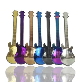 Antranstore 845981307723 Guitar Spoon Set Tea Colorful Stainless Steel Dinner Table Mixing