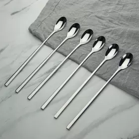 Aoosy 600984382606 Long Handle Spoon Coffee Stirrers 9-inch Ice Tea Premium 18/10 #2