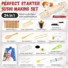 Ao-sc080 Aosion Sushi Making Kit- Premium Kit For Beginners/kids/pros #2