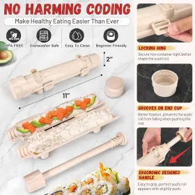 Ao-sc080 Aosion Sushi Making Kit- Premium Kit For Beginners/kids/pros #3