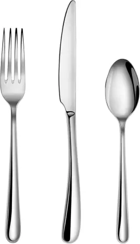 56518 Artaste Rain Ii Forged 18/10 Flatware 36-piece Set Silver Service For 12