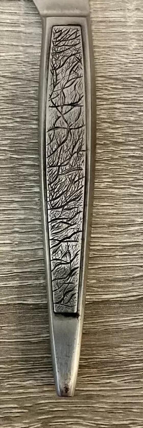 Asf3 Arthur Salm Vintage Dynasty Stainless Carving Knife And Fork With 6 Steak Knifes #3