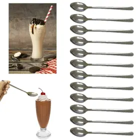 Atb-267010004-12pc Atb Ice Cream Cocktail Teaspoons - Silver