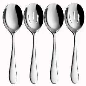 Spoon-002 Ayfdishs 4-piece Serving Spoons Set - Includes 2 And Slotted
