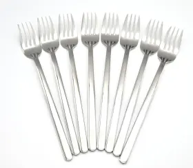 Aykdww 8 304 Dinner Forks Pieces Stainless Steel Fork Set Longer Handles Dishwasher Wa