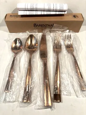 Cnb-h0-019 Barenthal Bronze Gold 5 Piece Place Setting Stainless Steel New With Box
