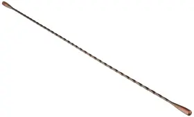 Barfly 765301943189 Bar Spoon Double End Stirrer 17 1/8 Inch 43.5 Cm Antique Copper