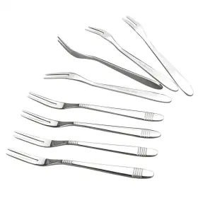 Begale 711202514416 12piece Bistro Appetizer Cocktail And Fruit Forks 2prong 5.4inch