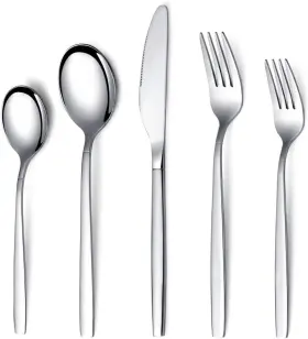 Fl286s20 Berglander Flatware Set 20 Pieces Stainless Steel 1. Silver