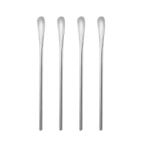 B0003 Bidponds 6.2inch/15.8cm Coffee Stirrers Spoon Silver Stainless Steel 304# Stir