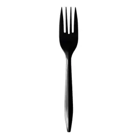 Boardwalk 749507005780 Mediumweight Polypropylene Cutlery Fork Plastic Black 1 000/carton