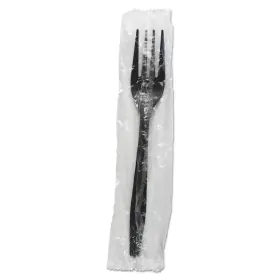 Boardwalk 749507977759 Bwkforkhwppbiw Heavyweight Wrapped Polypropylene Fork Cutlery - Bla