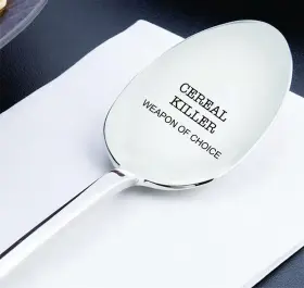 Boston Creative Company 099396283609 Cereal Of Choice - Engraved Spoon Gift For Friends Funny Mom #2