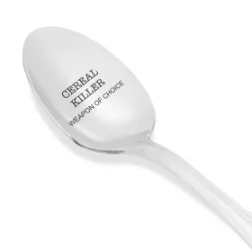 Boston Creative Company 099396283609 Cereal Of Choice - Engraved Spoon Gift For Friends Funny Mom