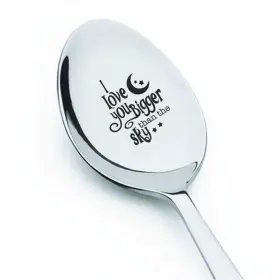 Boston Creative Company 600174698210 Engraved Spoon Inch I Love You Bigger Than Sky Gift For Dad Friendship Gifts