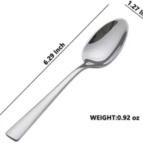Branded 313024919945 Set Of 12 Tea Spoons - Genuine Stainless Steel #2
