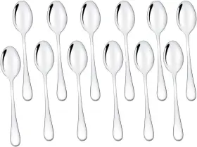 Branded01 744110597721 Demitasse Espresso Spoon Set Of 12 Mini Coffee 18/10 Stainless Steel Small