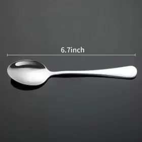 Briout 705353025259 Teaspoons Set Of 12 6.7 Inches Spoons Silverware Premium Food Grade Stainless #2