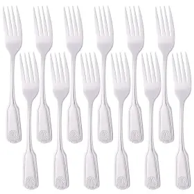 Buy&use 061806783774 Dinner Fork Stainless Steel Shell Pattern Table 7.8 Inch Commercial Qual
