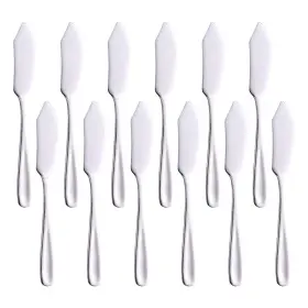 Buy&use 355156954725 Butter Knives Set Of 12 Cheese Spreaders 6.1-inch 18/10 Stainless Steel Silve