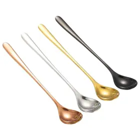 Buyer Star 985782883221 Ice Tea Spoon 8-inch Cream Stainless Steel Cocktail Stirring Spoo