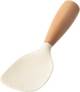 Bwesoo 792483845697 White Standing Silicone Rice Spoon Paddle Household Shovel Heat Resista