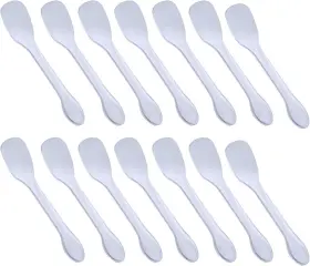 Byeruite 717211006553 100 Pcs Mini Plastic Spoons Disposable Ice Cream Dessert Tasting Suitab