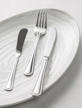 8006-06 Cac China 800960103809 Stainless Lux 18/8 Steel Extra Heavyweight Dinner Fork #2