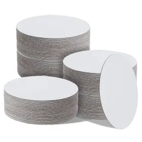5301viay4090 Caeuiciw 100 Pcs Round Cake Boards 6 Inches White Cardboard Pizza Circles Grease Proof