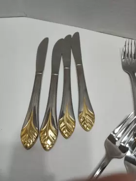 3208011 Cambridge Stainless Steel 20pc Flatware Set Service For Four #2